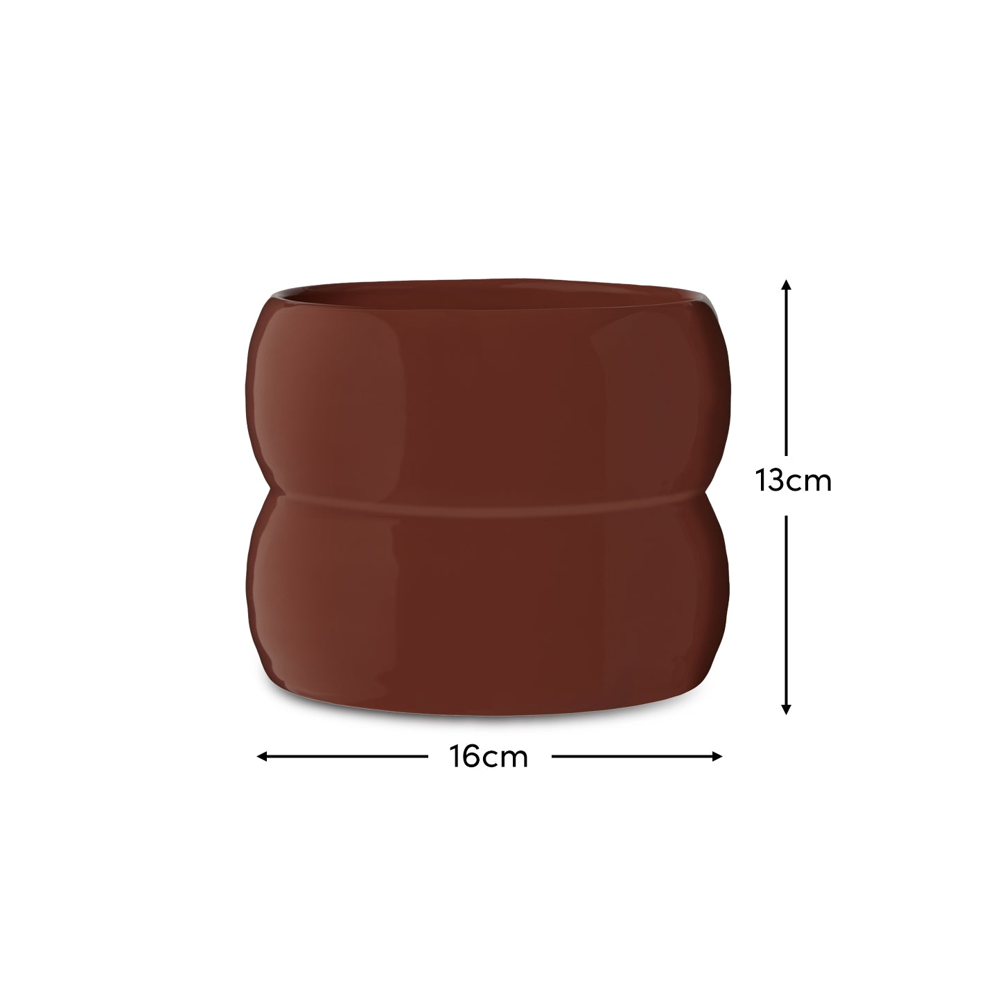 Harlesden 13cm Plant Pot - Paprika DIMS - Laura James