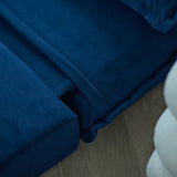 Harlow 2 Seater Double Sofa Bed - Ink Velvet - Laura James