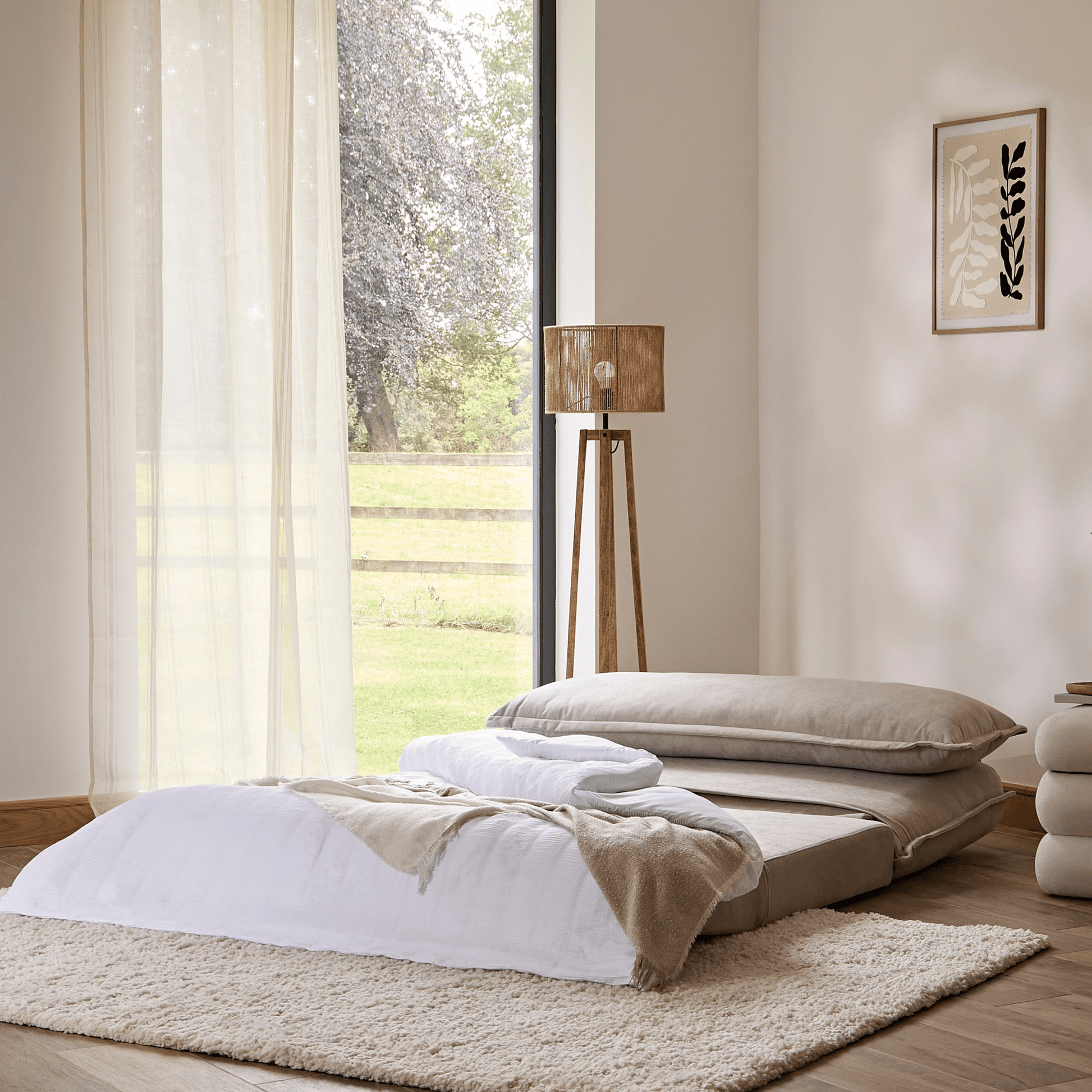 Konduru 150cm Floor Lamp Base - Natural Mango Wood - Laura James