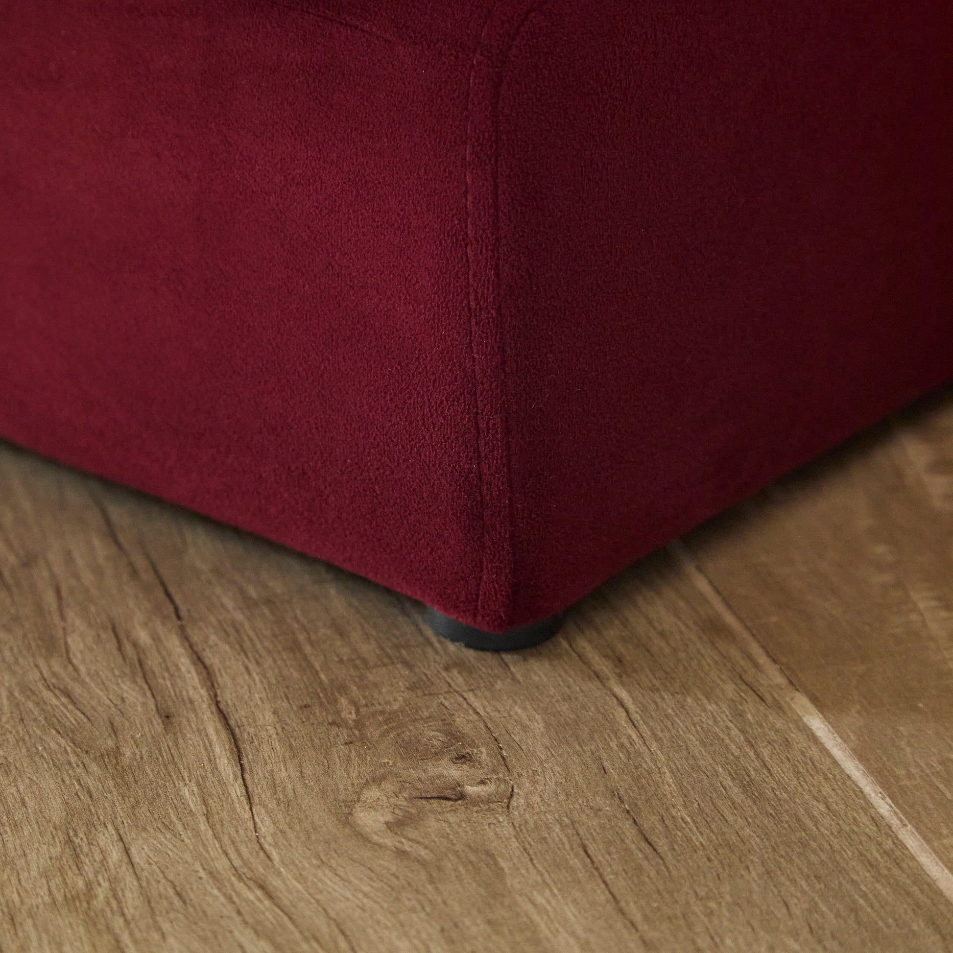 Harlow Single Sofa Bed - Burgundy Red - Laura James