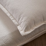 Harlow Single Sofa Bed - Chalk White Boucle - Laura James