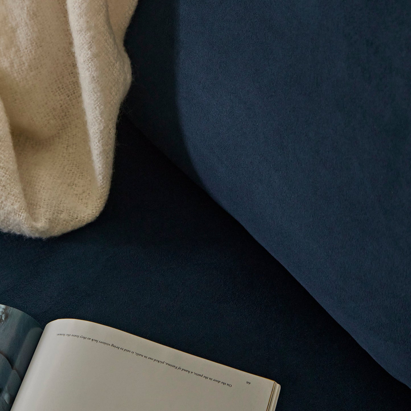 Harlow Single Sofa Bed - Ink Velvet - Laura James