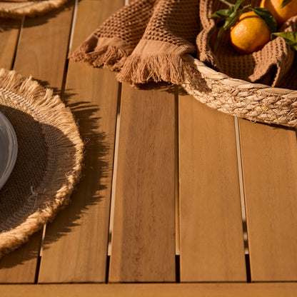 Harlyn 4 Seater Wooden Garden Dining Set with Killian Chairs - 160cm - Laura James