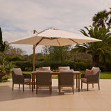 Harlyn 6 Seater Wooden Garden Dining Set with Harlyn Chairs - 200cm - Laura James