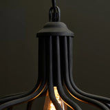 Hatherden 44.5cm Metal Pendant Light - Black - Laura James 