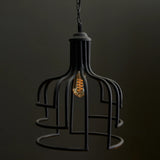 Hatherden 44.5cm Metal Pendant Light - Black - Laura James 