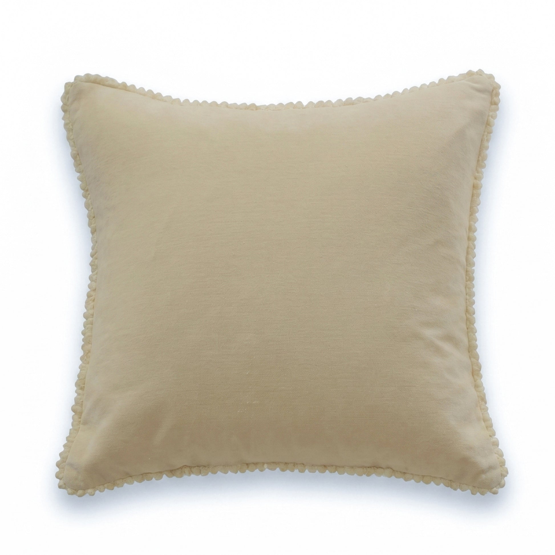 Hayes 45 x 45cm Velvet Cushion Cover - Clay Fringed - Laura James 