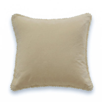 Hayes 45 x 45cm Velvet Cushion Cover - Clay Fringed - Laura James 