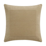 Hayes 45 x 45cm Velvet Cushion Cover - Clay Stripe - Laura James 