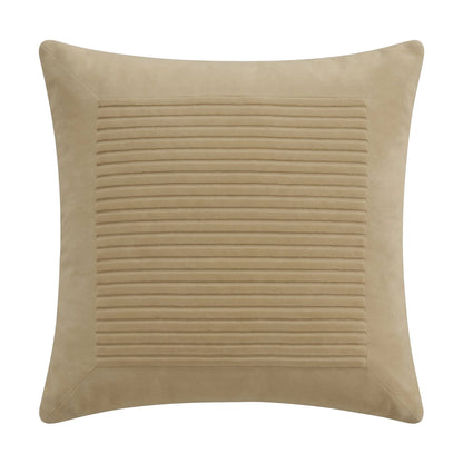 Hayes 45 x 45cm Velvet Cushion Cover - Clay Stripe - Laura James 