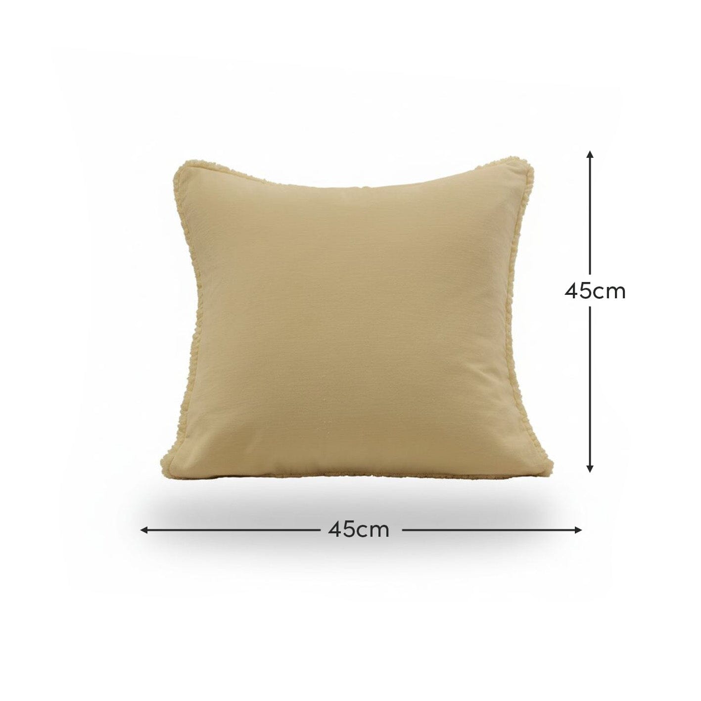 Hayes 45 x 45cm Velvet Cushion Cover - Clay Fringed - Laura James 
