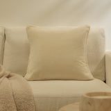 Hayes 45 x 45cm Velvet Cushion Cover - Clay Fringed - Laura James 
