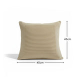 Hayes 45 x 45cm Velvet Cushion Cover - Clay Stripe - Laura James 