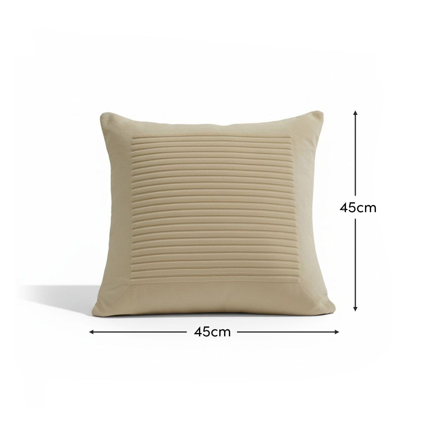Hayes 45 x 45cm Velvet Cushion Cover - Clay Stripe - Laura James 