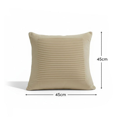 Hayes 45 x 45cm Velvet Cushion Cover - Clay Stripe - Laura James 