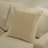 Hayes 45 x 45cm Velvet Cushion Cover - Clay Stripe - Laura James 