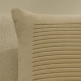 Hayes 45 x 45cm Velvet Cushion Cover - Clay Stripe - Laura James 