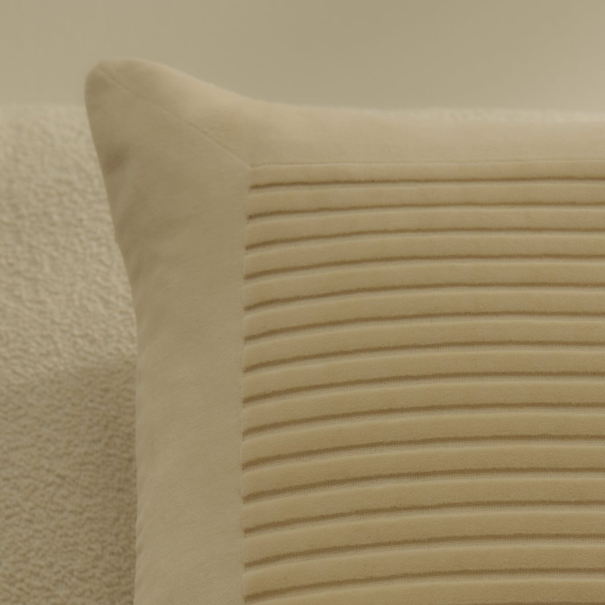Hayes 45 x 45cm Velvet Cushion Cover - Clay Stripe - Laura James 