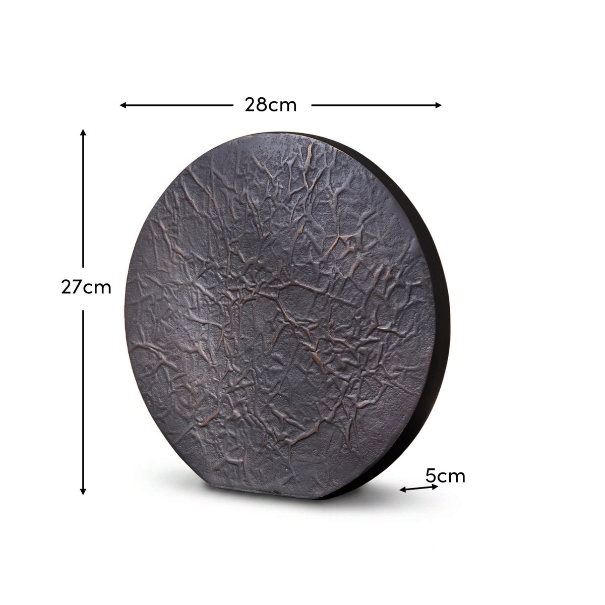 Helland 27cm Metal Ornament - Black Bronze - Laura James 