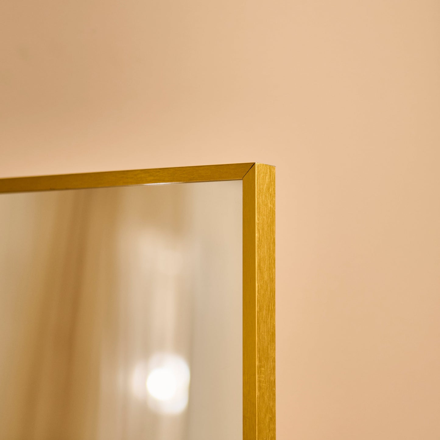Hensall 150x40cm Metal Free Standing  Mirror - Gold - Laura James