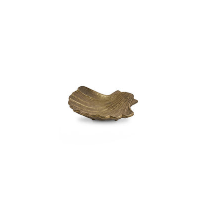 Herne 24cm Metal Shell Dish - Gold - Laura James