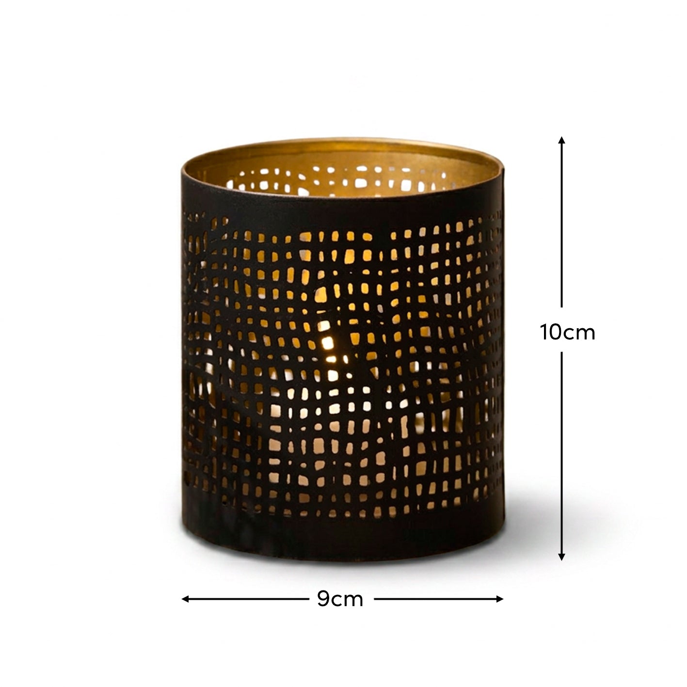 Herriard 10cm Metal Lantern - Bronze - Laura James 