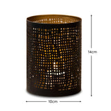 Herriard 14cm Metal Lantern - Bronze - Laura James 