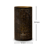 Herriard 22.5cm Metal Lantern - Bronze - Laura James 
