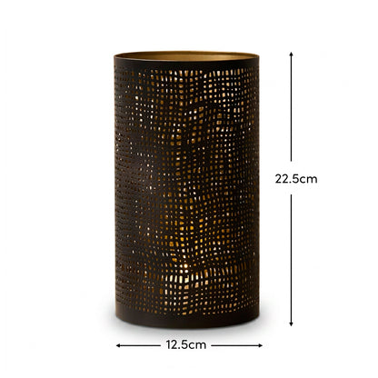 Herriard 22.5cm Metal Lantern - Bronze - Laura James 