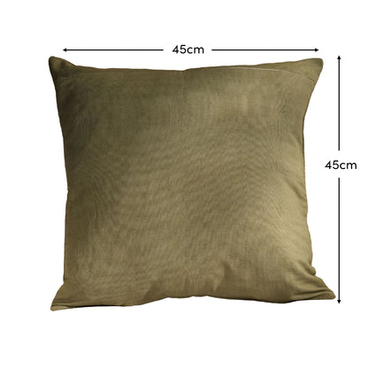 Holbeton 45x45cm Cushion Cover - Olive Green Geometric