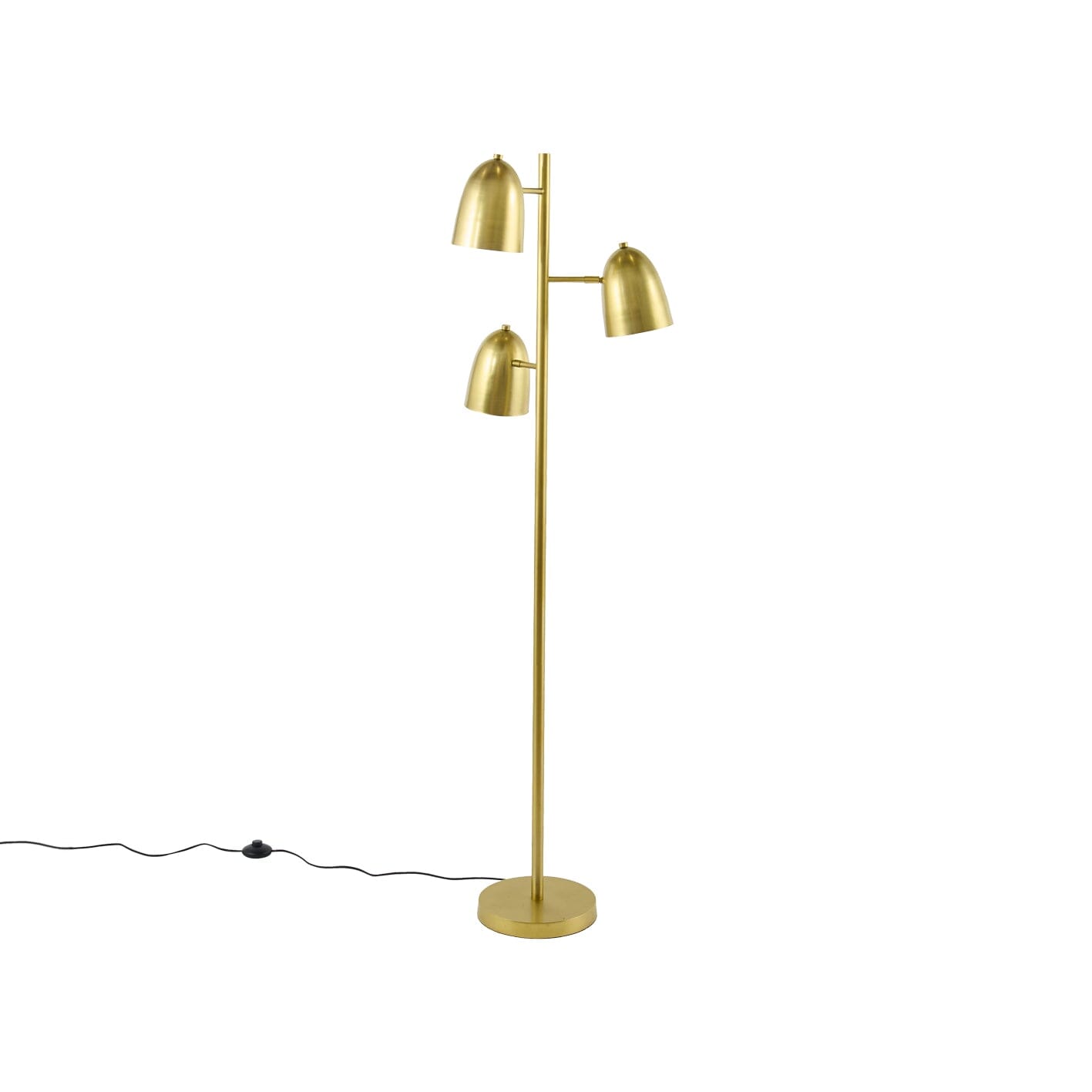 Horton 158cm Metal Floor Lamp - Gold - Laura James