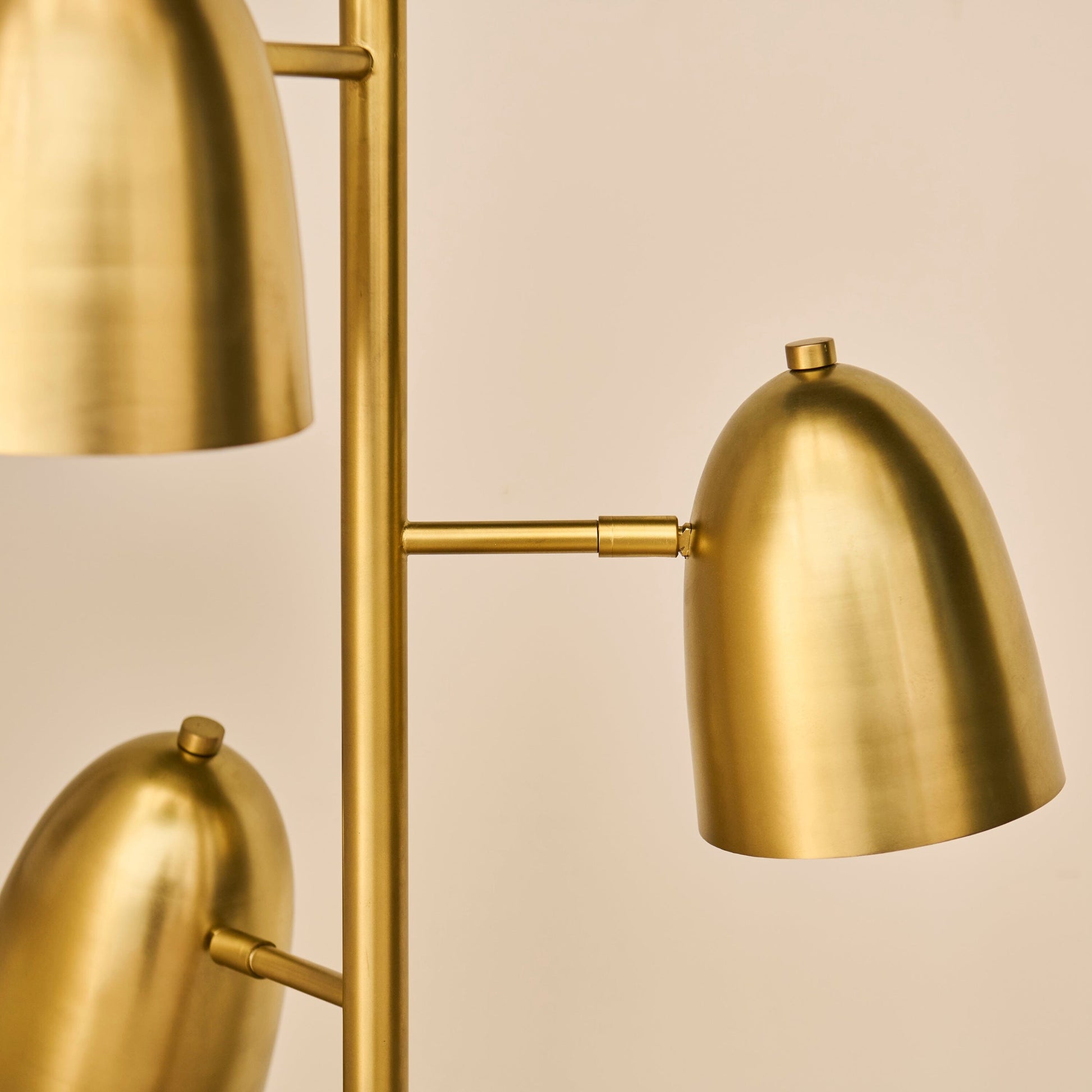 Horton 158cm Metal Floor Lamp - Gold - Laura James