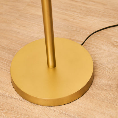 Horton 158cm Metal Floor Lamp - Gold - Laura James