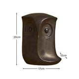 Hudswell 20cm Ceramic Owl Ornament - Black - Laura James 