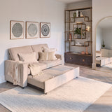 Hugo 2 Seater Sofa Bed - Warm Taupe - Laura James 