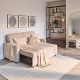 Hugo 2 Seater Sofa Bed - Warm Taupe - Laura James 