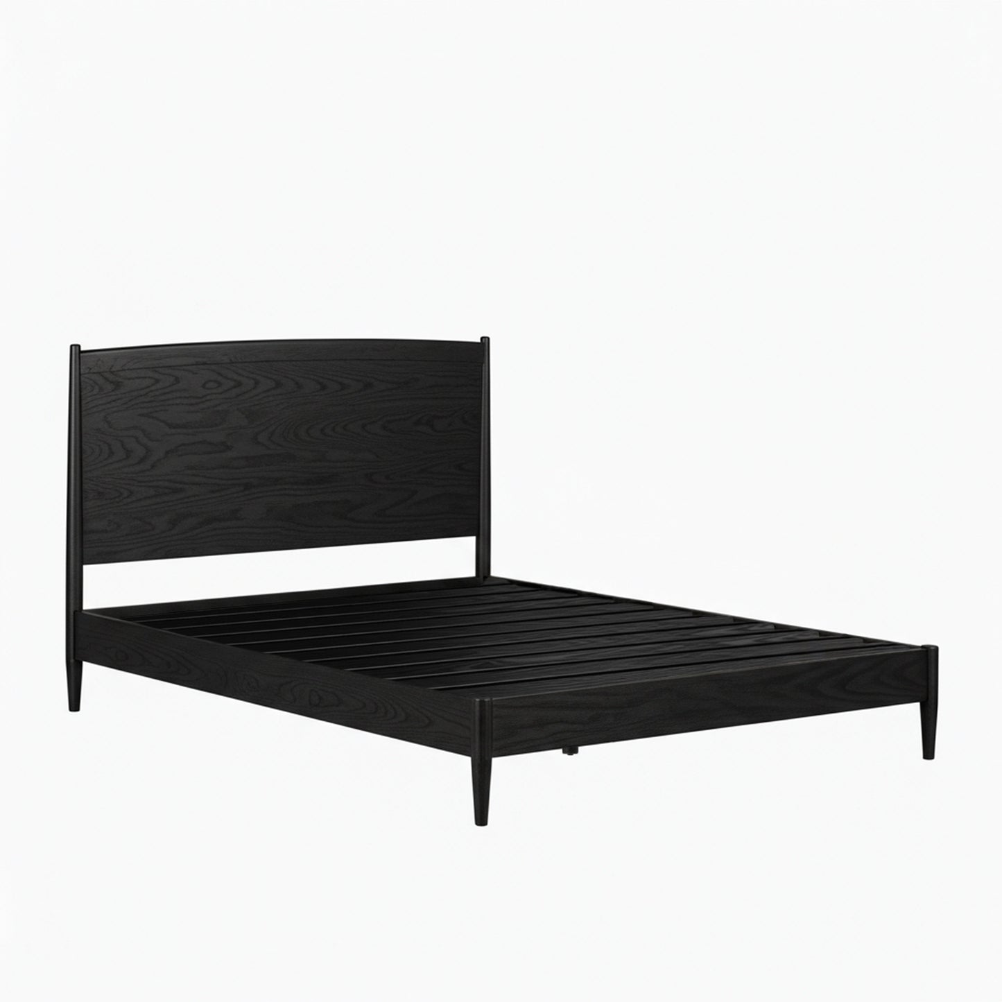Ida Double Wooden Bed - Black Oak - Laura James 