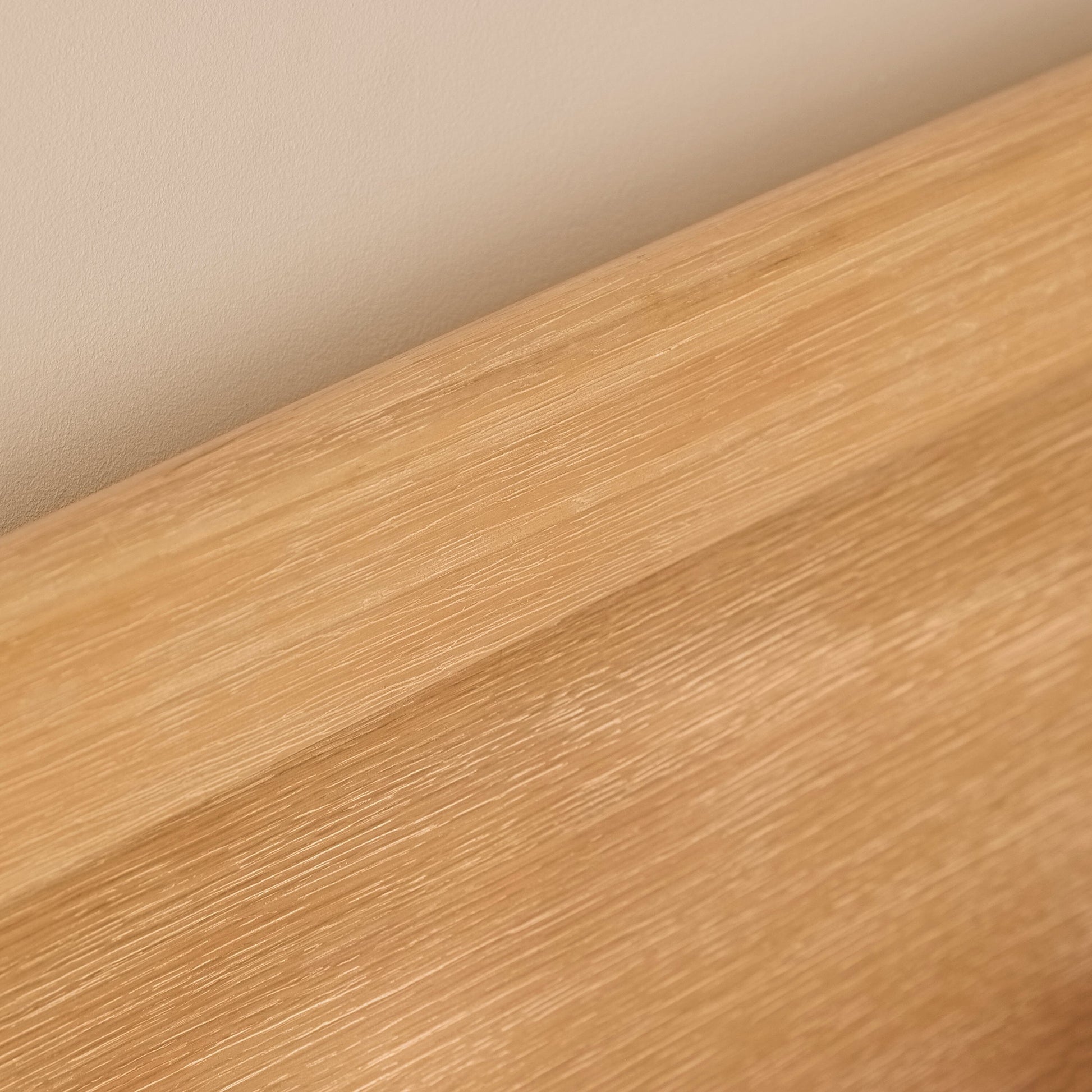 Ida Double Wooden Bed - Whitewash Oak - Laura James