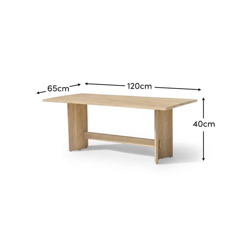 Imani Wooden Garden Coffee Table - Light Brush Acacia - Laura James