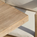 Imani 6 Seater Wooden Garden Dining Table - Light Brush Acacia- Laura James