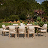 Imani 8 Seater Wooden Garden Dining Set with Imani Dining Chairs - 230cm - Laura James