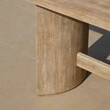 Imani 8 Seater Wooden Garden Dining Table - Light Brush Acacia - Laura James