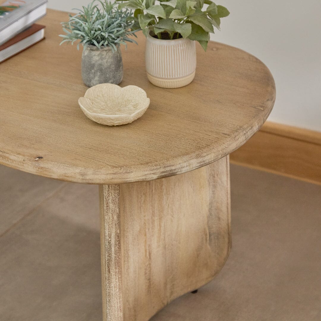 Imogen Chalked Mangowood Coffee Table - Laura James