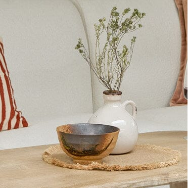 Corsino 16cm Ceramic Vase - Handle - Off White - Laura James