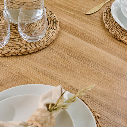 Imogen Chalked Mango Wood Rectangular Dining Table - 190cm - Laura James