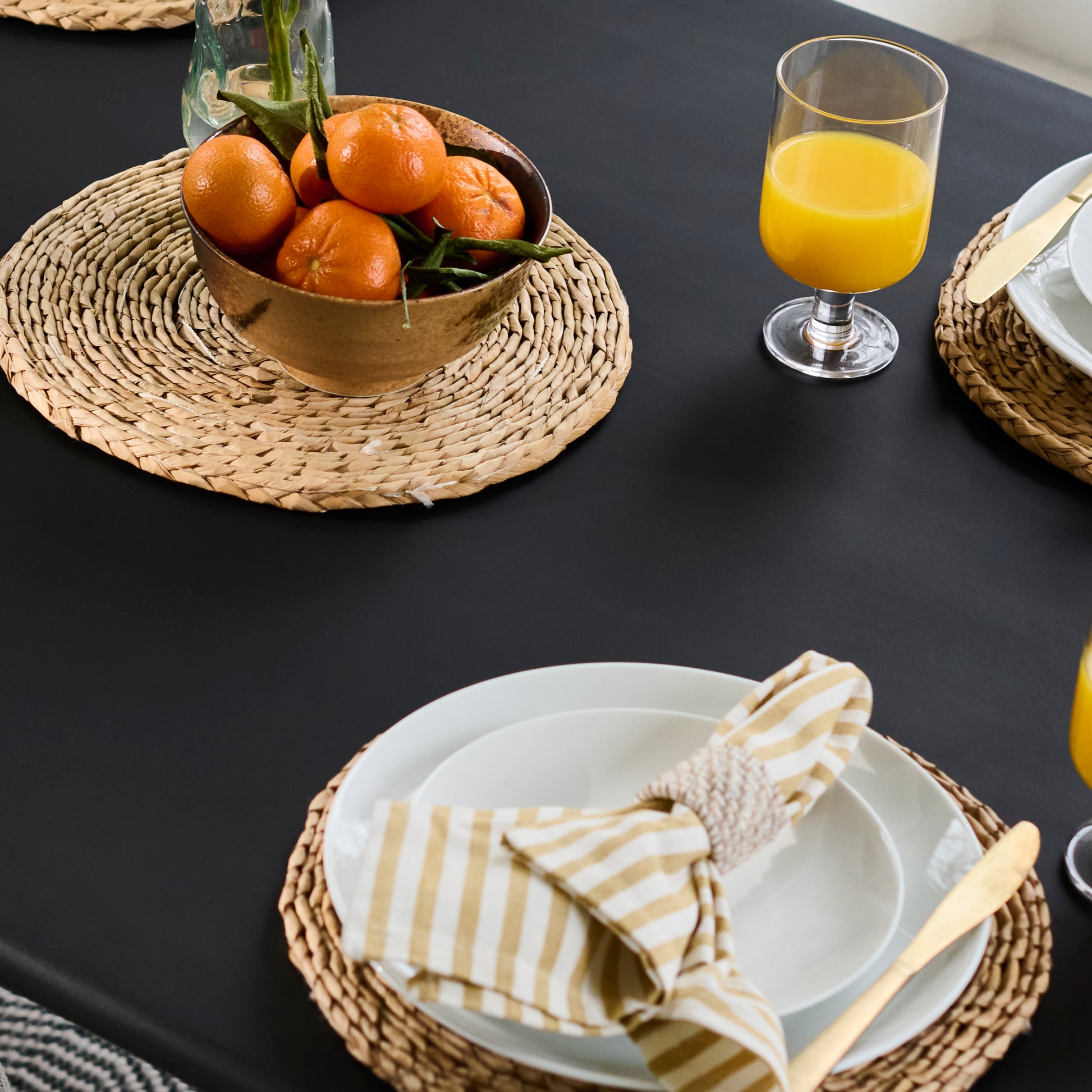 Imogen Jet Black Mango Wood Rectangular Dining Table - 190cm - Laura James