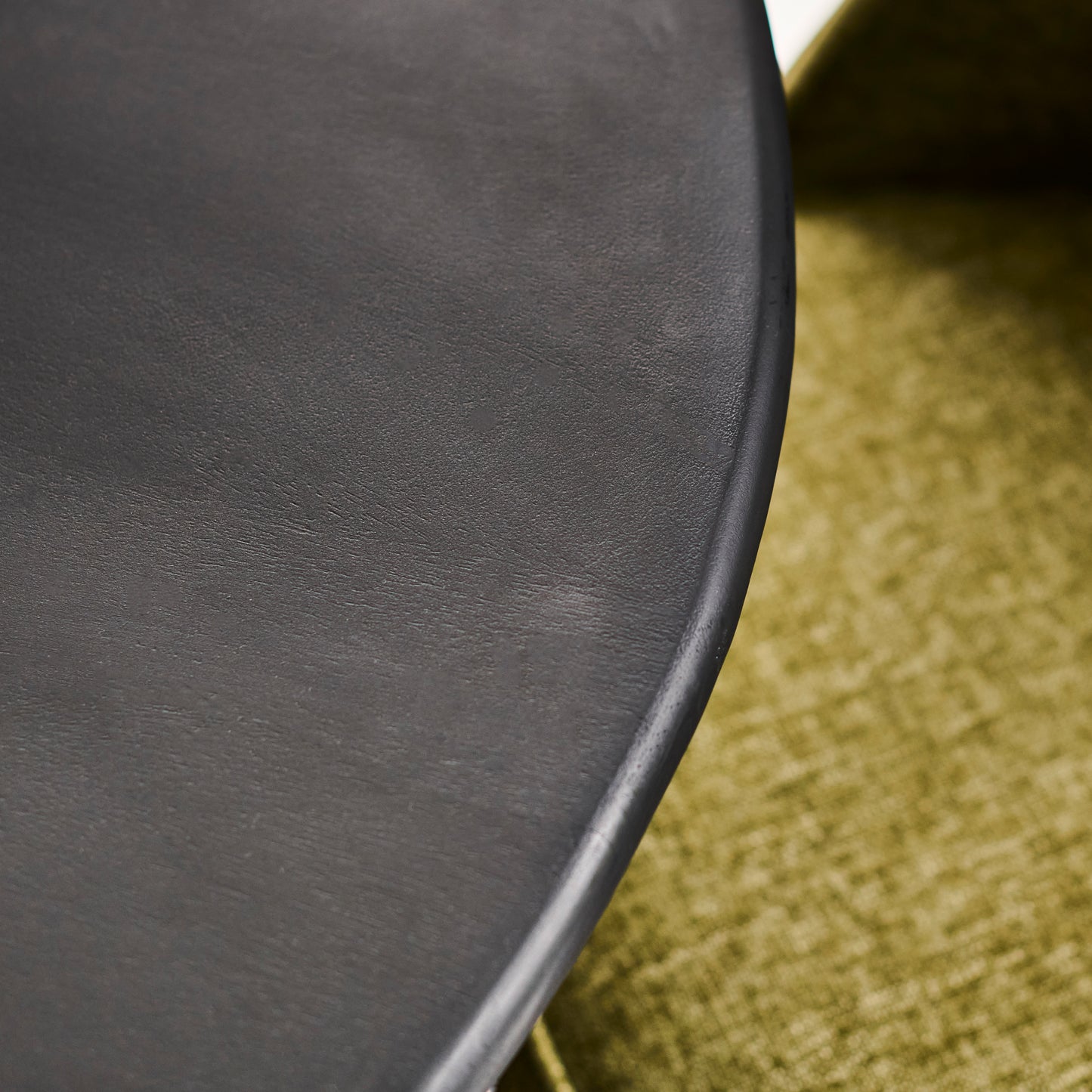 Imogen 190cm Black Mango Wood Dining Table Set  - 6 Seater - Marilyn Moss Green Dining Chairs - Black Legs - Laura James