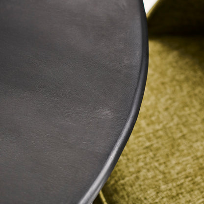 Imogen 190cm Black Mango Wood Dining Table Set  - 6 Seater - Marilyn Moss Green Dining Chairs - Black Legs - Laura James
