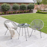 Indra String Bistro Set - Grey - Laura James