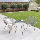 Indra String Bistro Set - grey - Laura James